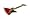 www.gitarrenhersteller.com - MB 151 - Kleine Ansteckpin Rock Gitarre Rot