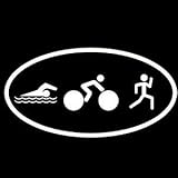 New Triathlon Logo Decal Sticker Swim Bike Run Cycling