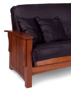 Manhattan Chair Size Cherry Futon Set