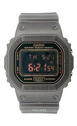 Casio Men's DW-5600MS-1DR G-Shock Black Rubber Digital Dial Watch