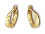 14kt Yellow Gold Huggie Hoop Earrings