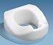 Specially designed to assist persons who need an extended hip position due to post-surgical or traumatic injuries, or who have undergone unilateral or bilateral total hip replacements. The saddle style prevents hip adduction and internal rotation. Unique bilateral contoured shape permits easy rising. Raises the user 4 inches. Fits standard toilets. Outside measures 16 inches long x 14 1/8 inches wide, inside measures 10 inches long x 8 inches wide. Weighs 3.3 lbs. ***Non-returnable hygiene product*** Specially designed to assist persons who need an extended hip position due to post-surgical or traumatic injuries, or who have undergone unilateral or bilateral total hip replacements. The saddle style prevents hip adduction and internal rotation. Unique bilateral contoured shape permits easy rising. Raises the user 4 inches. Fits standard toilets. Outside measures 16 inches long x 14 1/8 inches wide, inside measures 10 inches long x 8 inches wide. Weighs 3.3 lbs. ***Non-returnable hygiene product***