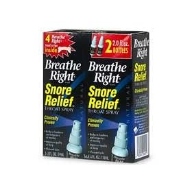 Breathe Right Snore Relief Spray, 2- 2 ounce bottles