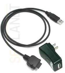 Electronics: Palm Tungsten T3/ T2/ T/ W/ C/ Zire 71 Sync and Charge Cable and USB Travel Charger Adaptor Bundle