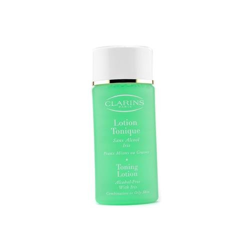 Clarins Toning Lotion Alcohol Free with Iris for Oily to Combination Skin, 200 ML/6.8-Ounce Box