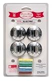 RANGE KLEEN 8124 Electric Range Knobs (4-pk, Chrome)