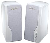 2pc Spkr System 520w Pmpovolume/treble/bass Control White