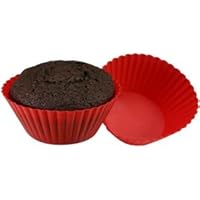 Danesco Baking Cups - Silicone - Standard - 6 pcs - Red