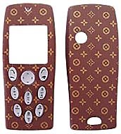 Electronics: LV Monogram Nokia 3200 Faceplate Cell Phone Cover with Keypad Nokia 3205 Faceplate