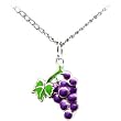 Handcrafted Stainless Steel Wine Grape Necklace