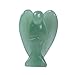 Justinstones Carved Green Aventurine Gemstone Peace Angel Pocket Guardian AngelHealing Statue 1.5 inch