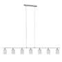 Eglo  85359A Pyton, Chrome/Crystal, 7-Light Pendant Light Fixture