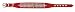 Kitchen & Housewares : Pet Supply Imports - Red Tahoe 1" Vinyl Collar with three rows of rhinestones Size 12