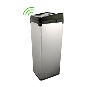 <b>iTouchless Fully Automatic Stainless Steel Touchless Trashcan SX, 13 Gallon (52 Liter)</b>