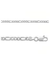 3.5mm Sterling Silver Figaro Link Chain