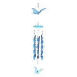 Blue Twist Butterfly Chime