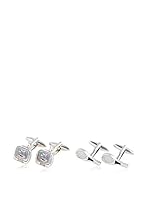 SILVIO SILVANI Dos Pares Gemelos Fantasía De Pala De Padel Y Televisor Con Carta De Ajuste Plateado