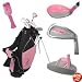 Golf Girl Junior Club Set for Kids Ages 8-12 RH w/Pink Stand Bag