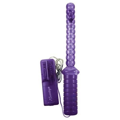 Nasstoys Variable Speed Vibrating Anal Swirl Pleasure Baton, Purple image