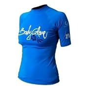 Body Glove Womens Short Sleeved Lycra Rash Guard Vest - Bonnie Blue