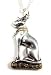   - Silver Egyptian BAST Cat Pewter Pendant Necklace GIFT