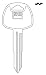 Hy-ko Hyundai Elantra Key Blank Image