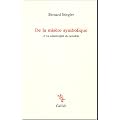 De la mis�re symbolique : Tome 2, La catastrophe du sensible