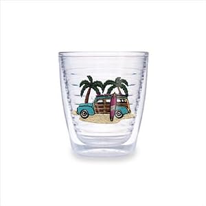 Tervis Tumbler Green Woodie 12-Ounce Double Wall Insulated Tumbler, Set of 4