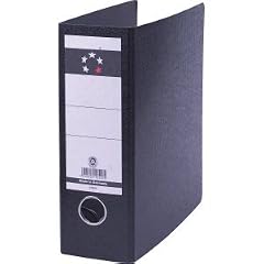 5star Ordner A5 hoch 75 mm Hartpappe schwarz