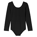 Girls' Long-Sleeve Leotard - Black