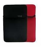 Trendz 9 to 11 inch Reversible Laptop Sleeve - Black/Red