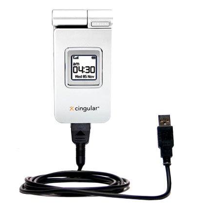 Classic Straight USB Cable for the Samsung SGH-D307 with Power Hot Sync and Charge capabilities - uses Gomadic TipExchange Technology