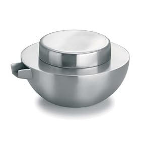 Cream or milk jug - brushed stainless steel
