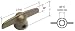 Copperite T-Crank Window Handle; 3/8 Spline Size for Pella - Package