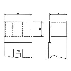 【クリックでお店のこの商品のページへ】漏電・ノーフューズ遮断機用 端子カバー 白色 TCL-05SW2W