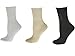 Sierra Socks Health Diabetic Arthritic Cotton Cushioned Sole Women's 3 Pair Pack