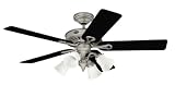 Hunter 20345 Westbury 54-Inch Five-Black/Light Cherry-Blades-Ceiling Fan, Antique Pewter