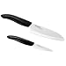 Kyocera Revolution Series Paring and Santoku Knife Set, White Blade