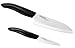 Kyocera Revolution Series Paring and Santoku Knife Set, White Blade