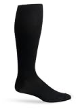 Truform 15-25 Mens Dress Overcalf, Large, Black (Pack of 2)