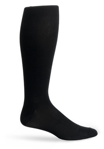 Truform 15-25 Mens Dress Overcalf, Large, Black (Pack of 2)