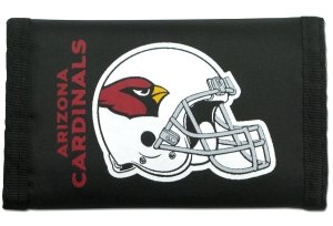 Caseys Distributing 2499499422 Arizona Cardinals Nylon Trifold Wallet