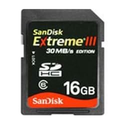 Secure SanDisk Extreme Digital Class Card 30MB/s 16GB 