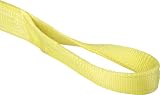 Mazzella EE1-902 Polyester Synthetic Heavy Duty Web Sling with Twist Eyes #4, 1 Ply, 4' L x 2