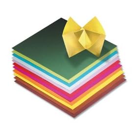 Faltbl�tter 15x15cm farbig sort. 100er