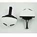 TOOGOO(R) 2 Pcs Black White Panda Shaped Car Air Freshener Perfume w Two Clips