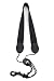 Rico Saxophone Strap, Soprano/Alto, Black Nylon, Snap Hook