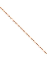 1.4mm, 14 Karat Rose Gold, Cable Chain - 24 inch