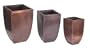 Astonica Oxidized Copper Tall Planter Set of 3