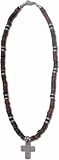 Necklace - Brown Beads W/Metal